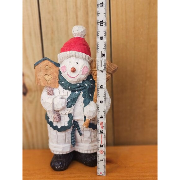 Carved-Style Snowman Figurine - Picture 2 of 8